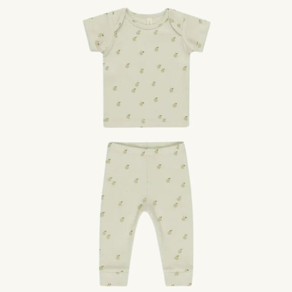 Quincy Mae Other - NWT - Quincy Mae Apples ORGANIC Ribbed Set​